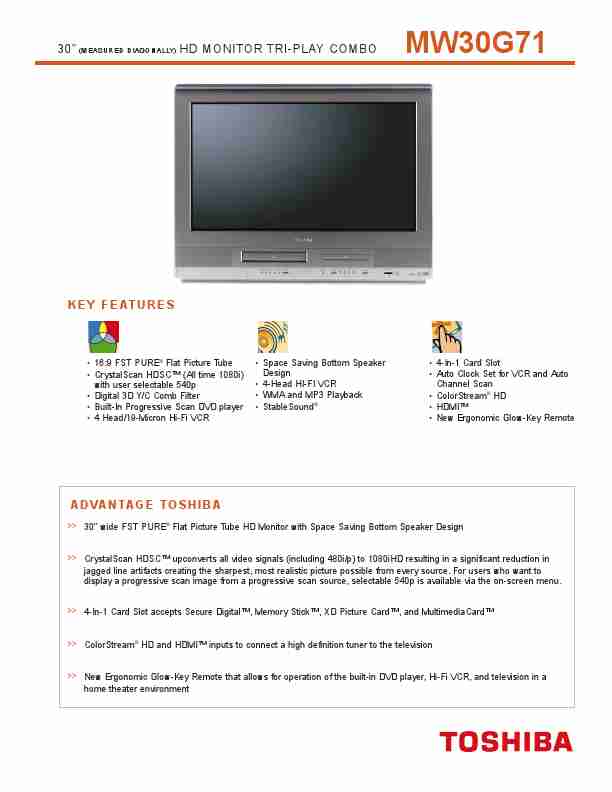 Toshiba DVD VCR Combo MW 30G71-page_pdf